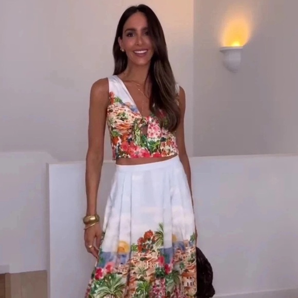 ZARA NEW SS25 WOMAN PRINTED TOP - Picture 14 of 15